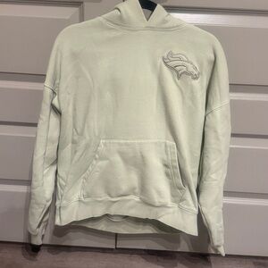 Denver Broncos Mint Green Hoodie with Embroidered Logo